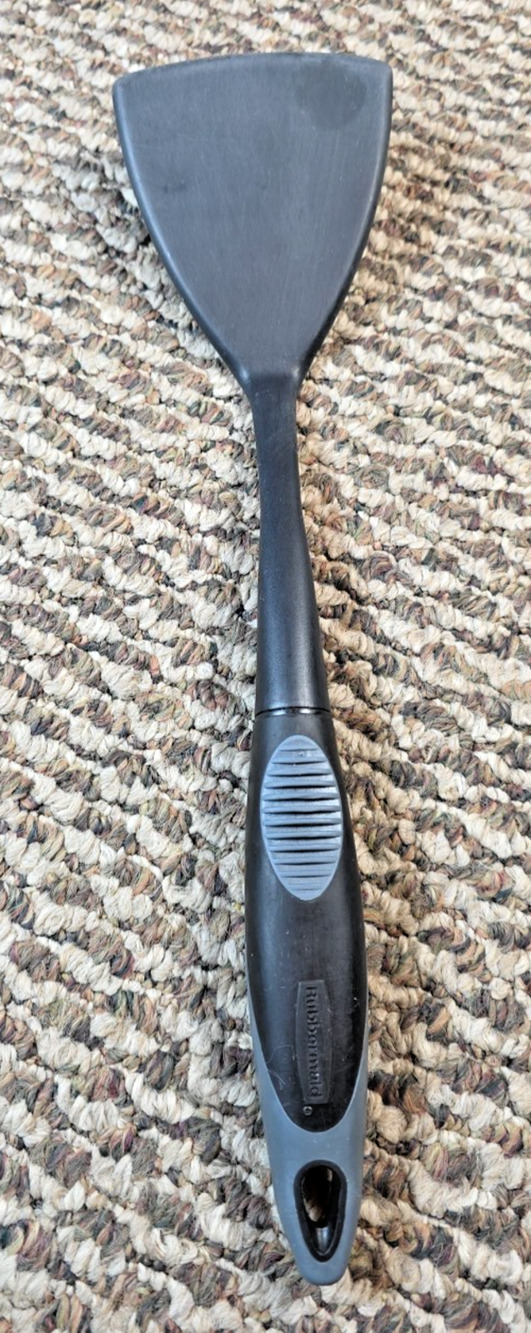 Rubbermaid Black Gray Nylon Spatula Heat Resistant 14.25 Inch Kitchen Tool